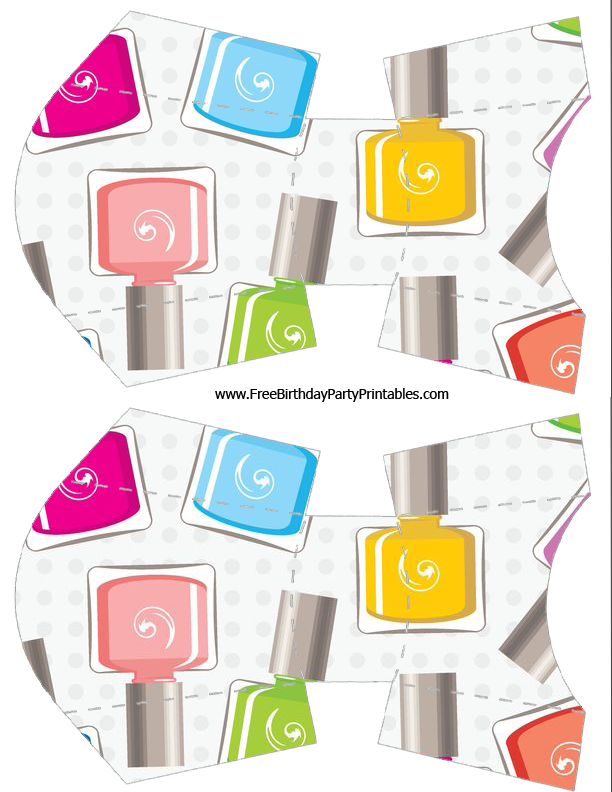 Free Nail Polish Birthday Party Printables